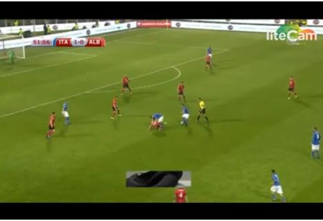 Ndalet ëndrra e botërorit për Shqipërinë, Itali-Shqipëri: 2:0