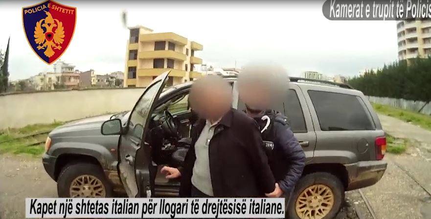 VIDEO/ Durrës, arrestohet italiani i kërkuar për “krime financiare”