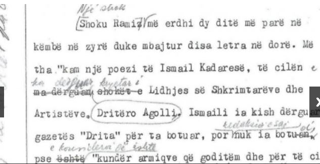 DITARI SEKRET/Acarimi i Enver Hoxhës me Kadare për “duart e përgjakura””