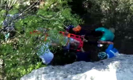 Skrapar, aksidentohet turistja çeke