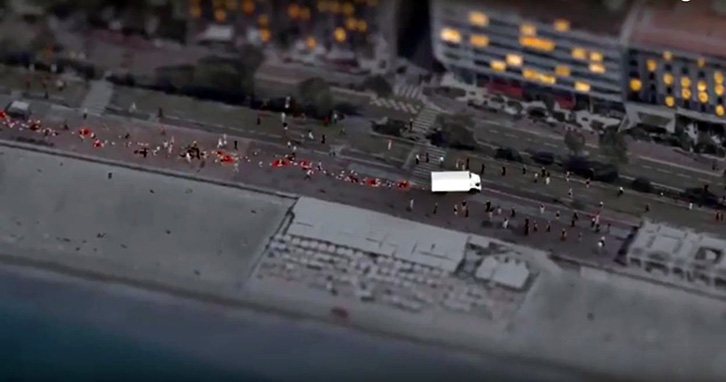 VIDEO/ “Sulmi” me kamion në Nice, rindërtohet në 3D skema e masakrës