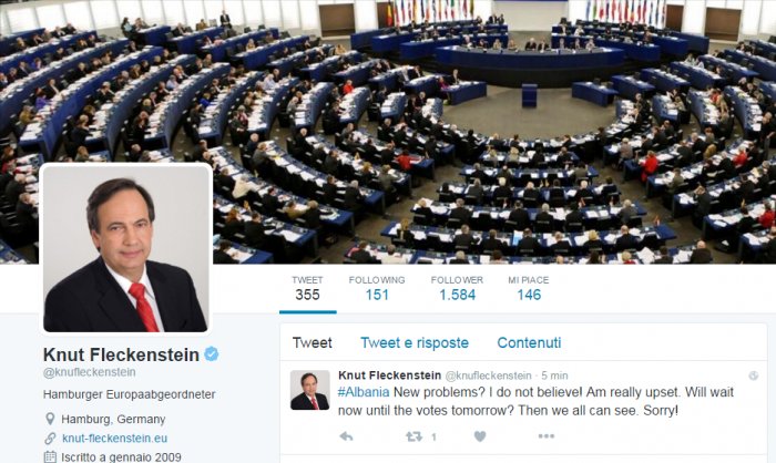 Knut Fleckenstein: Sërish probleme në Shqipëri? Nuk më besohet!