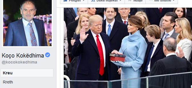 Kokëdhima: Rrugëtim të ndritur z.President Trump