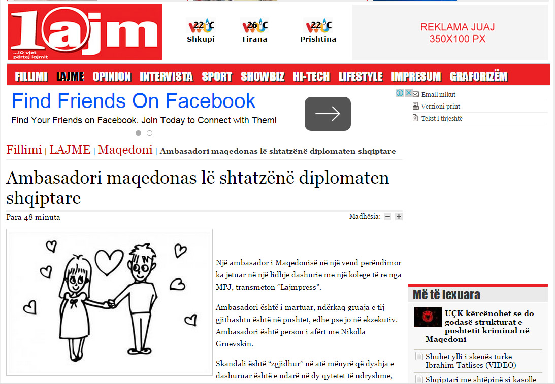 Skandal seksual, ambasadori maqedonas lë shtatzënë diplomaten shqiptare