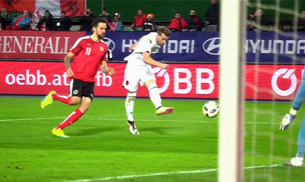FUTBOLL/ Përfundon miqësorja Austri – Shqipëri, 2 – 1
