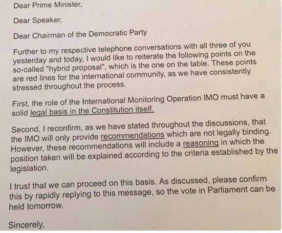 FAKSIMILE/Letra e Hahn, teksti qe zgjidhi ngerçin