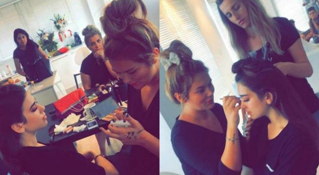 FOTO/ Dua Lipa bën makeupin, gati për koncertin në Prishtinë