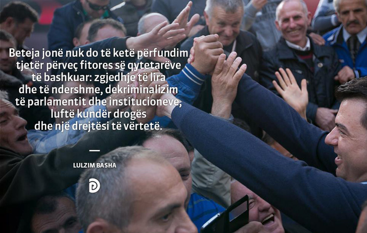 Basha: Beteja jonë nuk do të ketë përfundim tjetër përveç fitores së qytetarëve të bashkuar