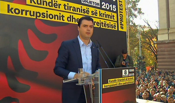 PROTESTA/ Basha: Kjo qeveri fatkeqësi, e vetmja zgjidhje largimi i saj dhe zgjedhje të reja
