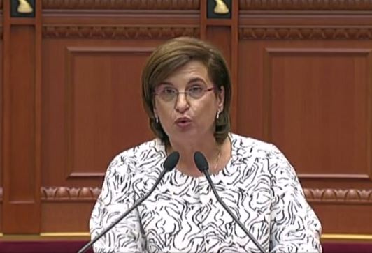 VIDEO/ Ministrja Harito në delir: PD financon artikuj kundër dasmës së Xhorxh Soros