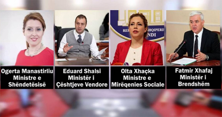 Katër ministrat e rinj betohen para Presidentit