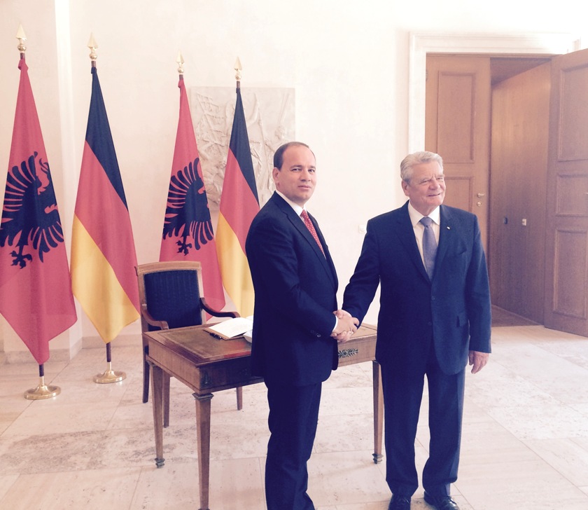 Nishani, takim me Presidentin e Gjermanisë, Joachim Gauck: Shqipëria nuk ka plan B veç Evropës