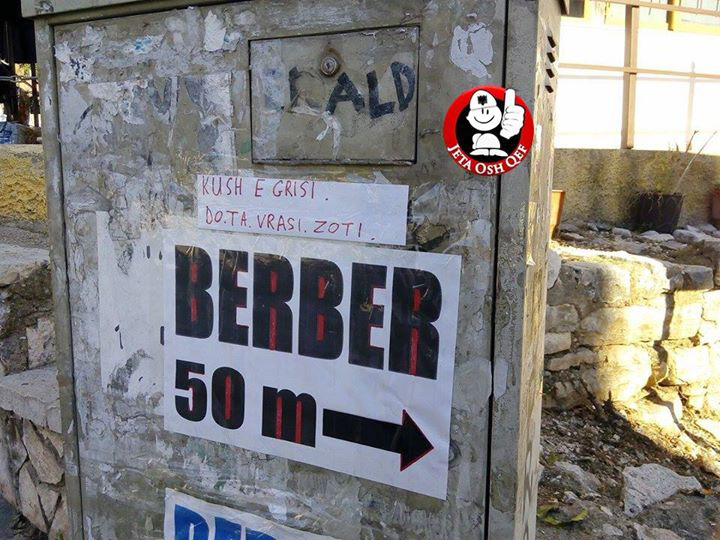 FOTO HUMOR/ Kërcënimi i berberit…!