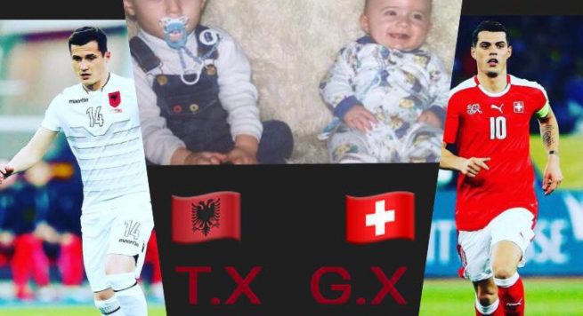 FOTO LAJM/ Nesër Shqipëri – Zvicër, Graniti dedikim special për Taulantin