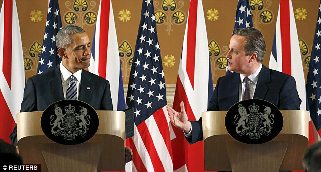 Obama “kërcënon” mikun britanik Cameron