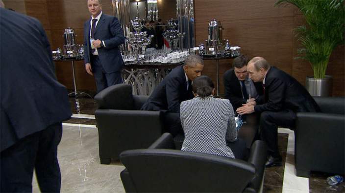 Presidenti amerikan Barack Obama takim privat me presidentin rus Vladimir Putin