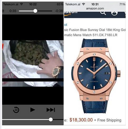 FOTO/ Oficeri i antidrogës me orë 18 mijë euroshe në dorë