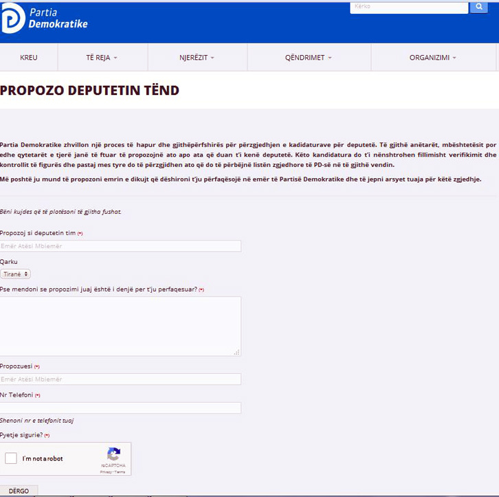PD fillon një proces të hapur dhe gjithëpërfshirës: Propozo deputetin tënd