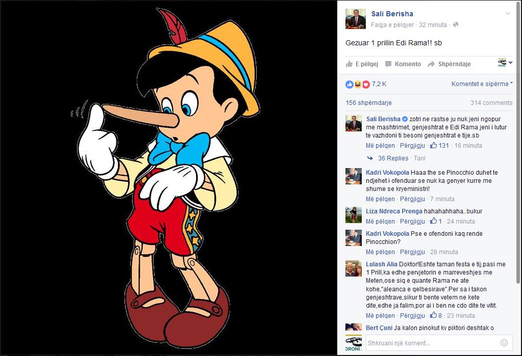 FOTO LAJM/ Berisha i uron Ramës 1 prillin