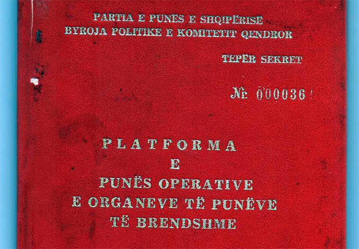 FOTO DOKUMENT/ Platforma e ish-Sigurimit të Shtetit, ja planet për periudhën 1977 – 1985