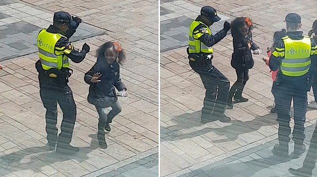 VIDEO/ Polici “braktis shërbimin”, vallëzon me vajzat në rrugë