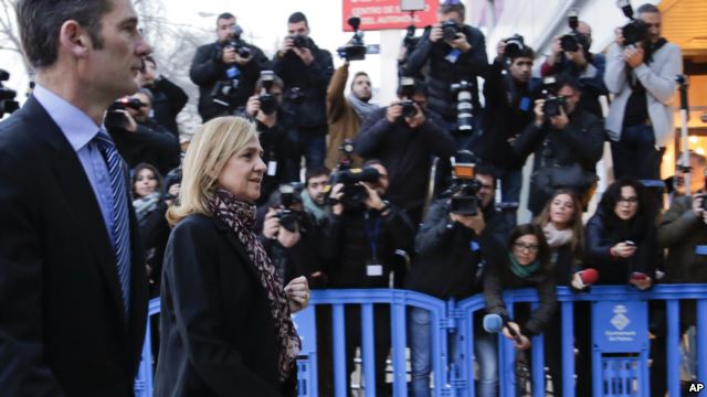 Spanjollët çojnë në gjyq Princeshën për evazion fiskal