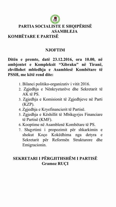 “Shoku” Kokëdhima shkarkohet këtë javë