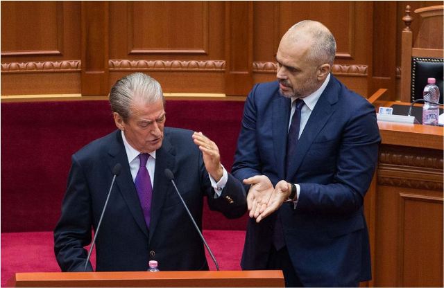 Rama e Berisha debatojnë në Kuvend