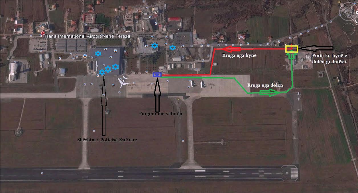 Grabitja/ Dyshime se shoferi i mjetit ka
qenë punonjës i Aeroportit
