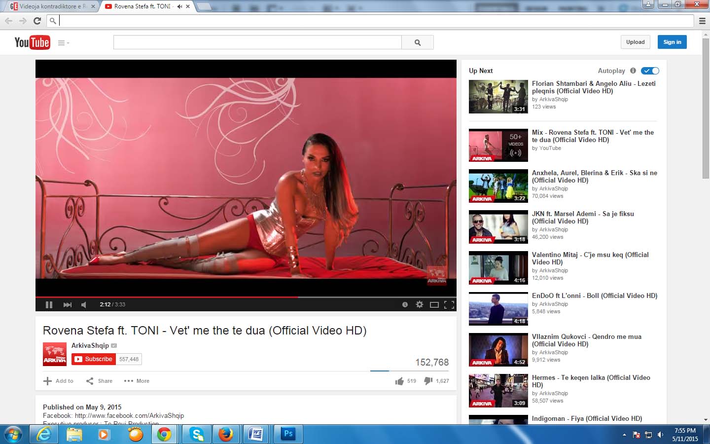 Rovena Stefa, mbi 150 mijë shikues në 24 orë