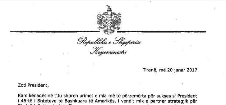 FAKSIMILE/ Edi Rama lëpin “shqip” atë që pështyu në “shqip e anglisht” për Donald Trump