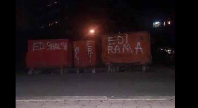 Shkruajnë emrin e Ramës dhe deputetëve në kosha plehrash, arrestohen dy persona