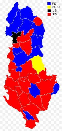 Sa janë zvogëluar PS dhe PD krahasuar me votimet e 2011. Rritja e LSI në kurriz të të gjithë partive