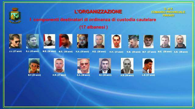 Itali, në pranga 17 shqiptarë, u kapën me 30 kg kokainë dhe 2 ton marijuanë