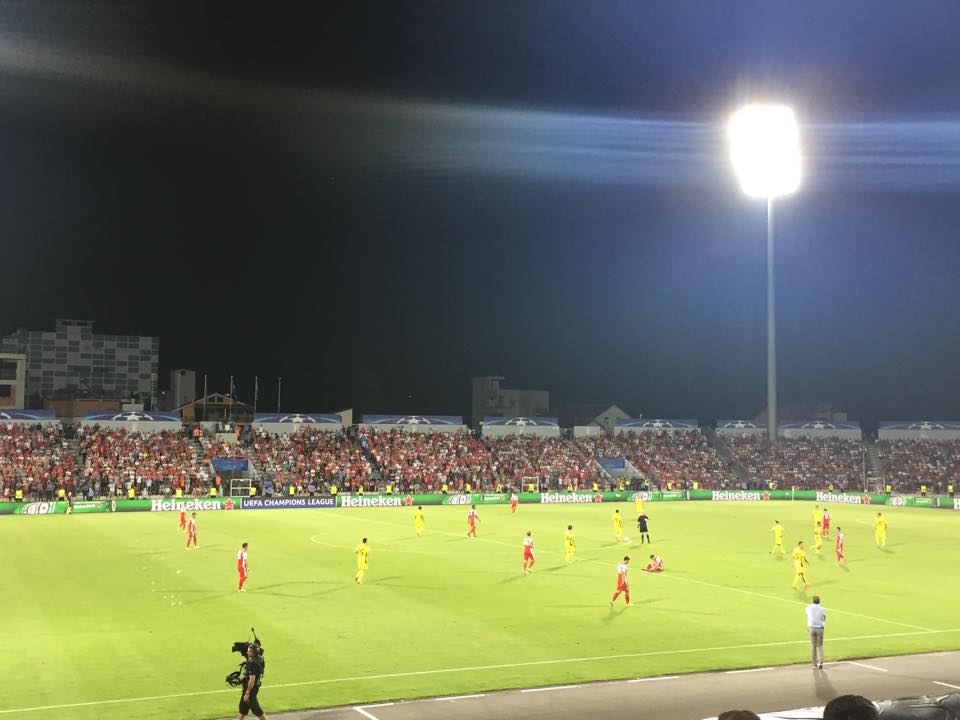 CHAMPIONS LEAGUE/ Skënderbeu – Dinamo Zagreb, 1 me 2 – mbyllet ndeshja, korçarët ndëshkohen në minutat shtesë