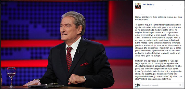 SALI BERISHA/ Edi Rama në darkën me gazetarët i shpërfytyruar nga krimet e shëmtuara mediatike