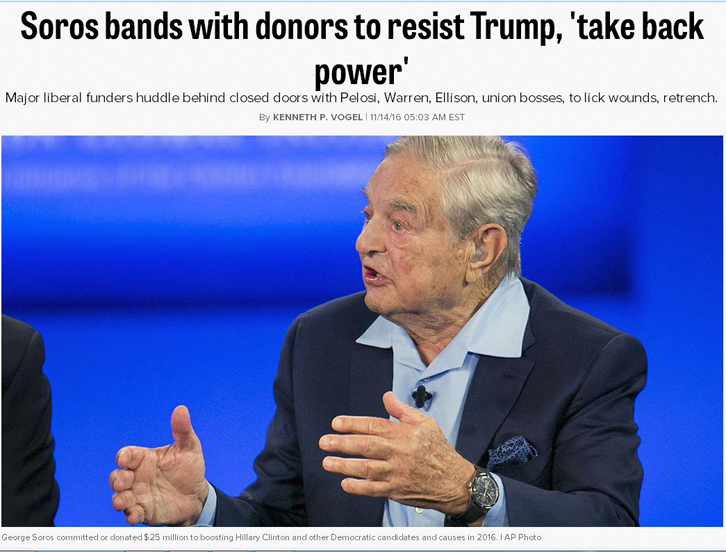 Soros mbledh “bandën” për ti rimarrë pushtetin Trump