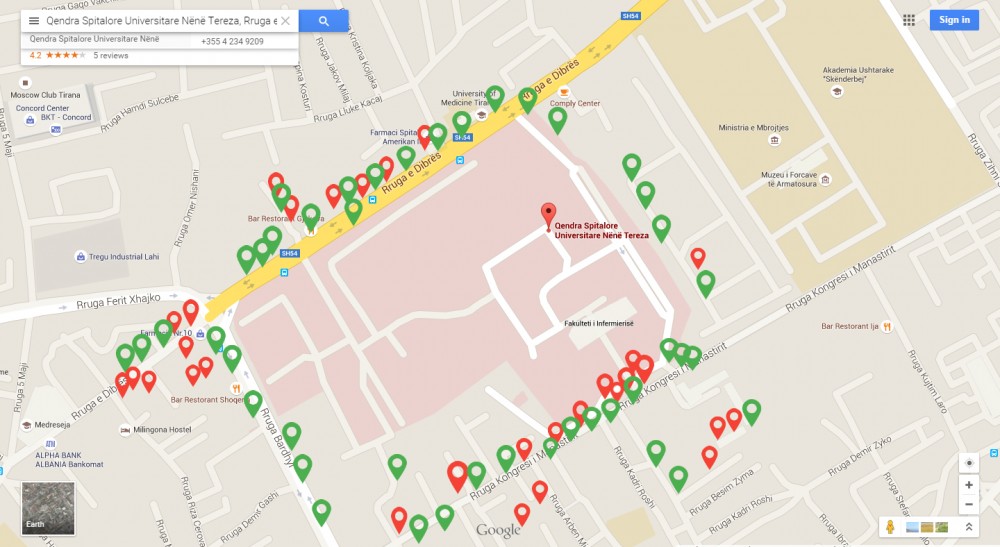 QSUT, i rrethuar nga 50 klinika private dhe mbi 50 farmaci