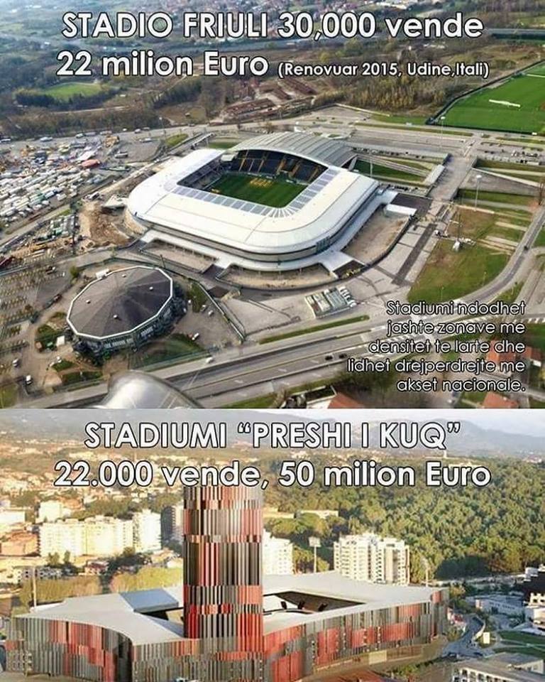 Pse stadiumet në Tiranë kushtojnë kaq shtrenjtë, në kosto edhe Kryeministri