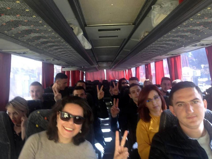 FOTO/ Studentë nga universitetet të ndryshme të vendit i bashkohen protestës së opozitës