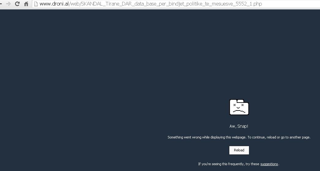 Hakerohet droni.al tek lajmi për skandalin e drejtorinë arsimore