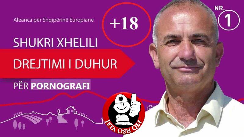 FOTO HUMOR +18/ Posteri i Shukri Xhelilit, nga sot me “pullë të kuqe”