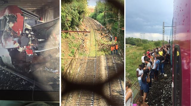 Treni përplaset me një pemë pas stuhisë, dhjetëra të plagosur në Francë