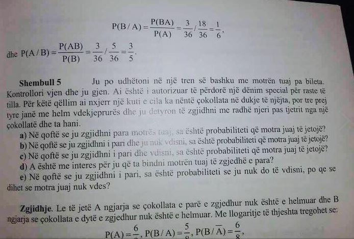 Libri i Matematikës, ushtrime me tekste horror