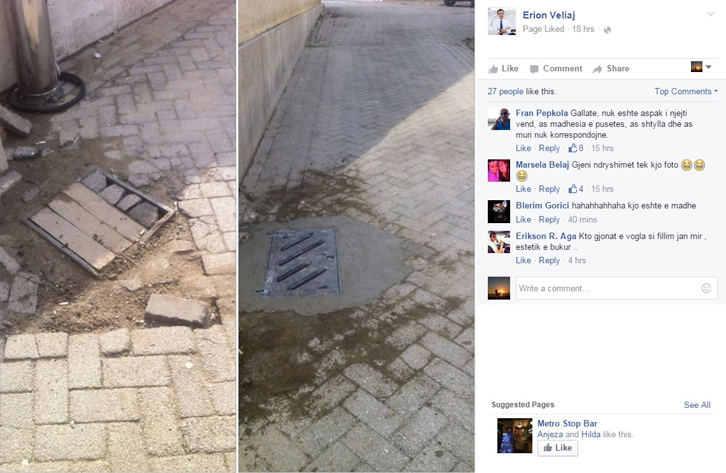 FOTO LAJM/ Erion Veliajt i kthehet një puset në “boomerang”