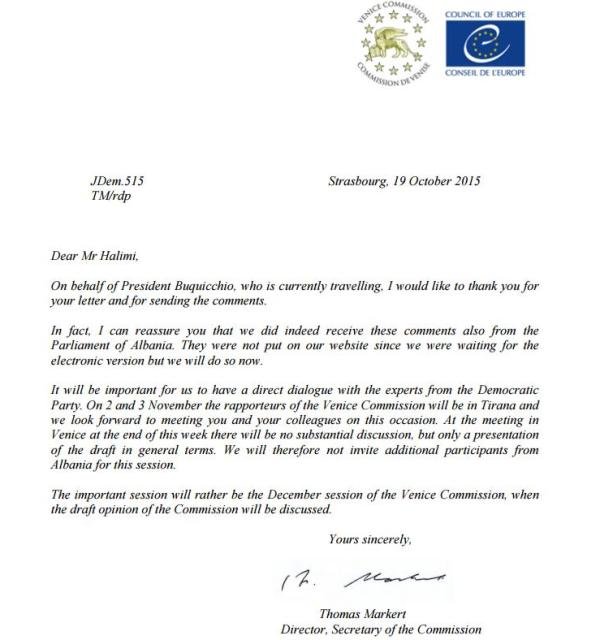 Reforma në drejtësi, Komisioni Venecias fton edhe PD për të dhënë opinion