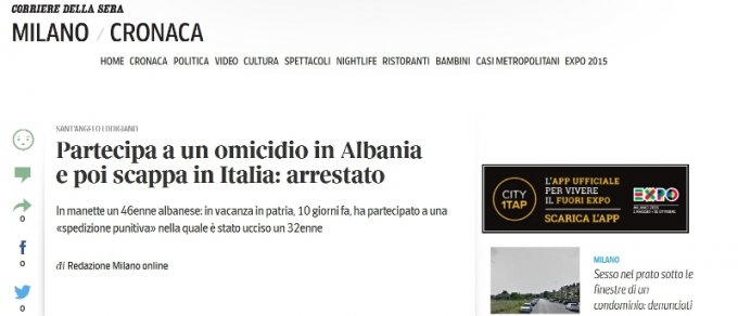 Arrestohet në Itali vrasësi i marangozit në Sarandë