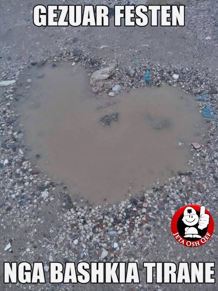 FOTO LAJM/ “Gezuar Shën Valentinin”, nga bashkia e Tiranës