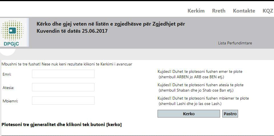 LINKU/ Ja ka ku mund të gjejnë emrin votuesit