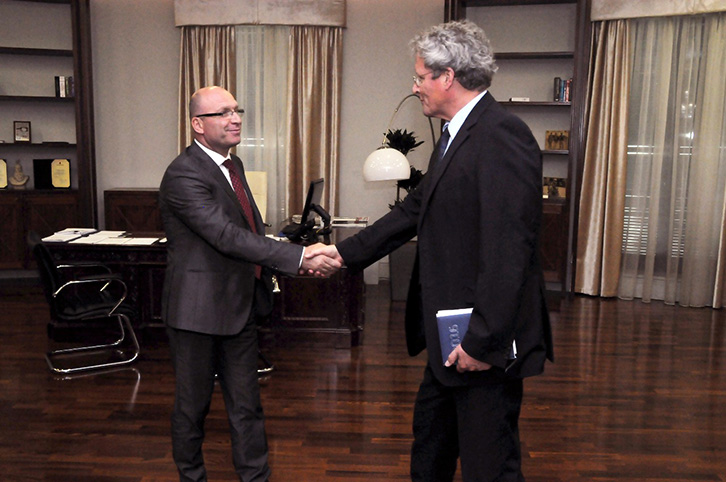 FOTO/ Dritan Demiraj takon kreun e OSBE në Shqipëri, i prezanton prioritet e ministrisë së Brendshme